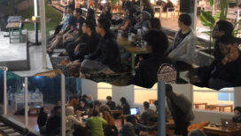 Jaringan Mahasiswa Nusantara For Gibran sedang melakukan Nonton Bareng Debat Calon Presiden
