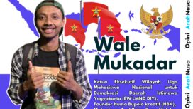 Wale Mukadar - Ketua EW LMND DIY, Founder HBK, Mahasiswa Universitas Widya Mataram Yogyakarta yang berasal dari Pulau Buru, maluku.